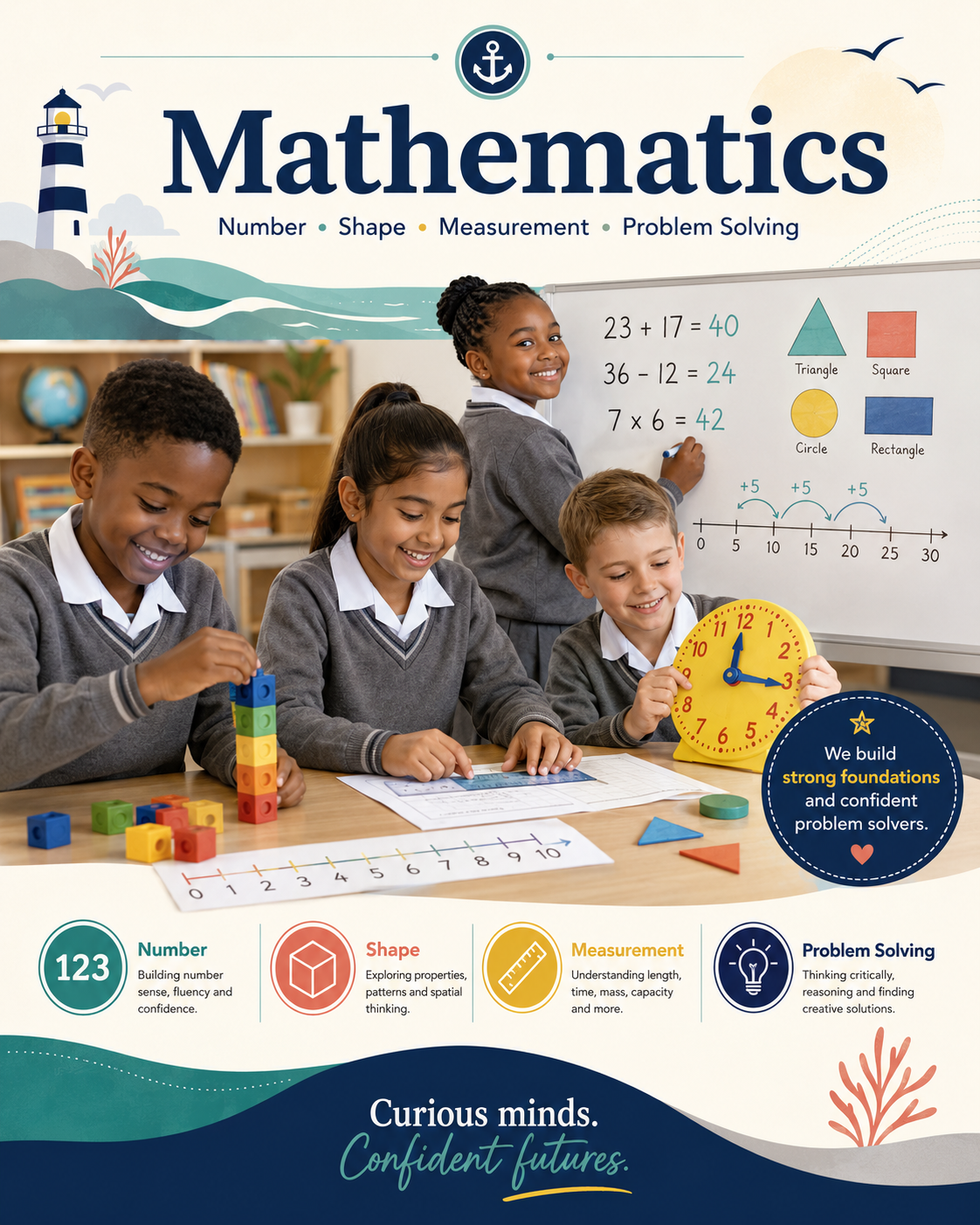 Kowie Foundation School mathematics curriculum poster
